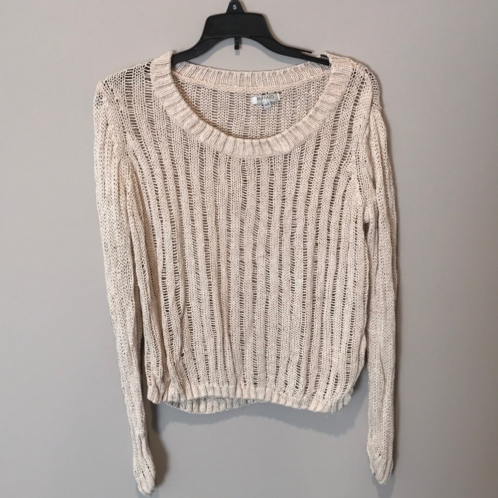 Cream long sleeve sweater